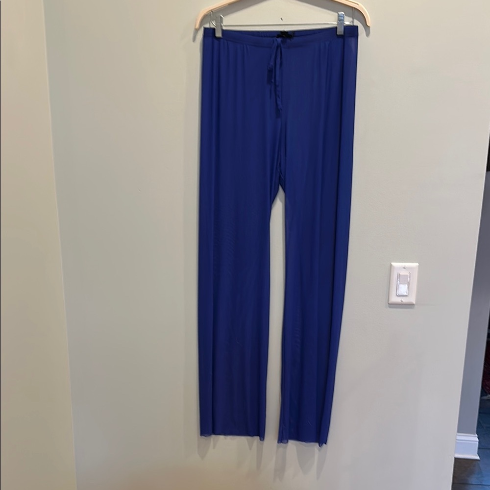 NWOT Good American Mesh Pool Pants - Blue size XL